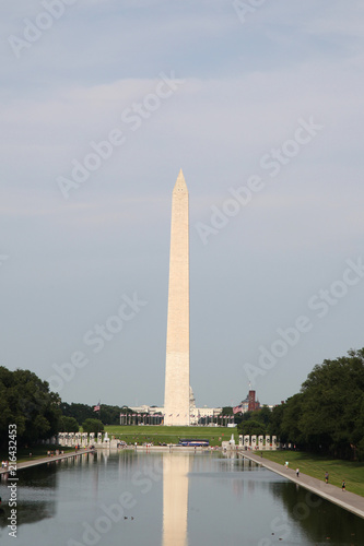 Washungton D.C.,USA-June 14,2018 - Landscape Washington monument obelisc in USA