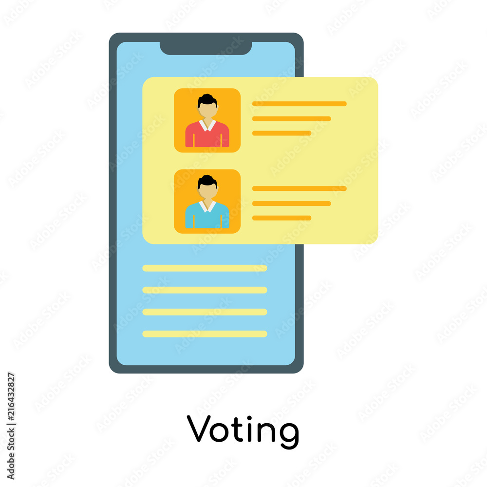 Voting icon vector sign and symbol isolated on white background, Voting logo concept Voting icon vector sign and symbol isolated on white background, Voting logo concept