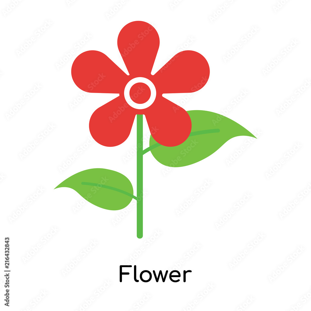 Flower icon vector sign and symbol isolated on white background, Flower logo concept Flower icon vector sign and symbol isolated on white background, Flower logo concept