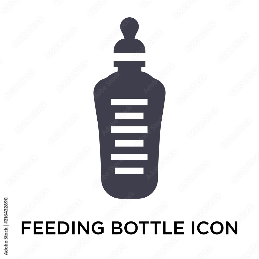 Feeding bottle icon vector sign and symbol isolated on white background, Feeding bottle logo concept Feeding bottle icon vector sign and symbol isolated on white background, Feeding bottle logo concept