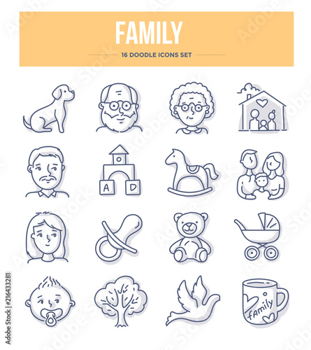 Family Doodle Icons