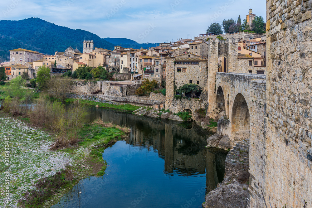 Besalu, medieval village in Girona (Spain)