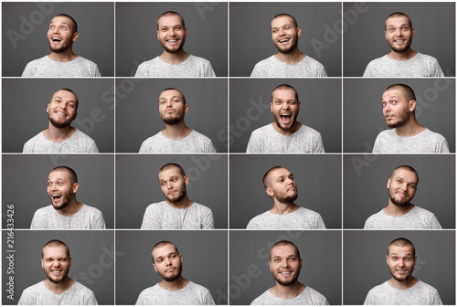 Fotografia portraits of man with positive emotions