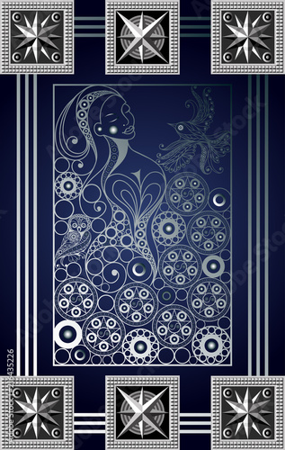 Graphical illustration of a Tarot card 3_2