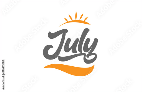 july black hand writing word text typography design logo icon