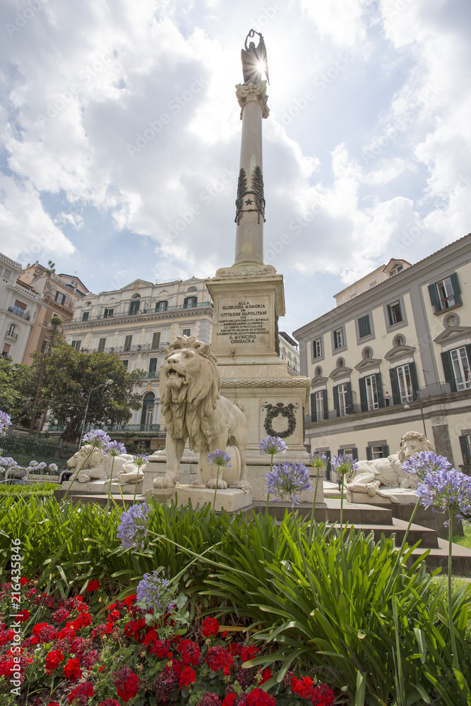 Monument to the martyrs, Piazza dei Martiri, Naples, Italy
