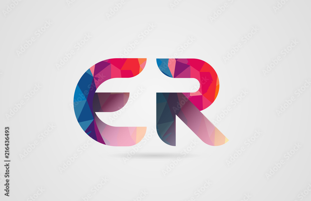 alphabet letter er e r logo combination design alphabet letter er e r logo combination design