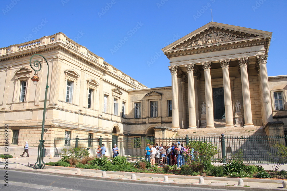 Le magnifique palais de justice à Montpellier, Hérault, Occitanie, France