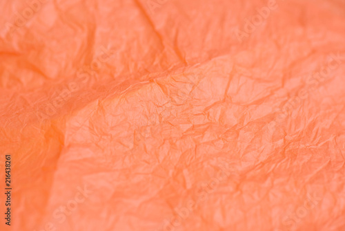 orange creased paper tissue texture background
