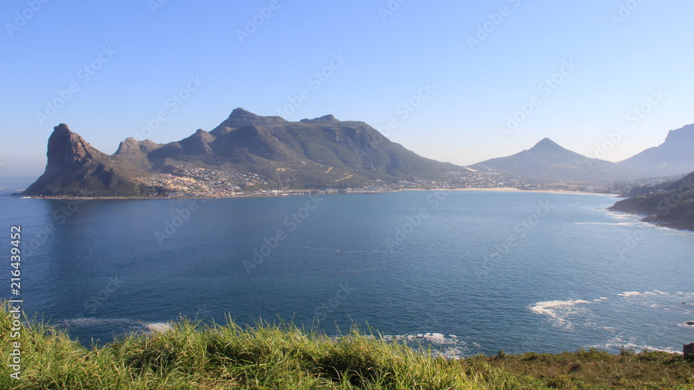 Blue Sea And Mountain. Cape  Landscape  In South africa