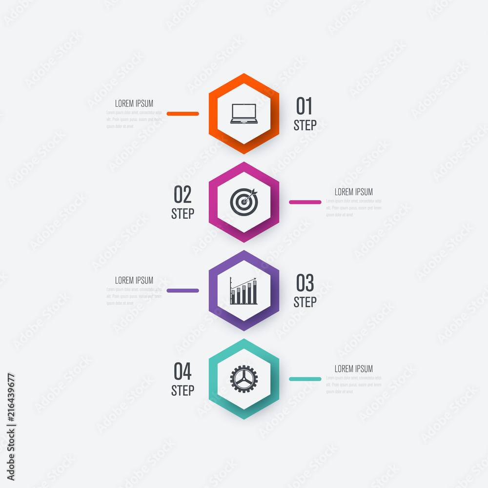 Vector illustration infographics four options Vector illustration infographics four options