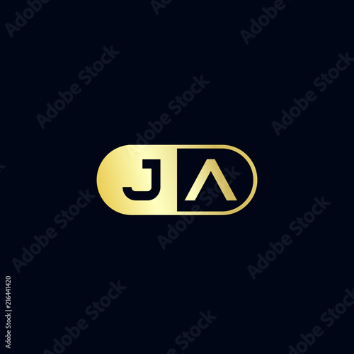 Initial Letter JA Logo Template Design