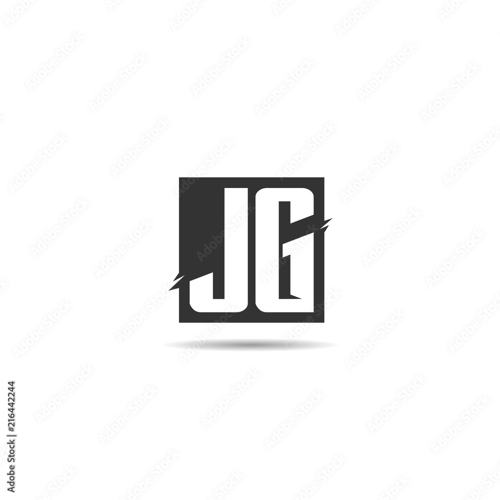 Initial Letter JG Logo Template Design Initial Letter JG Logo Template Design
