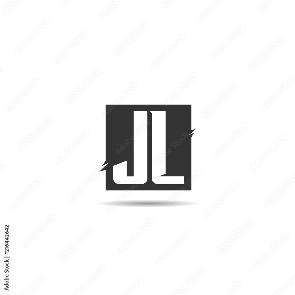 Initial Letter JL Logo Template Design Initial Letter JL Logo Template Design