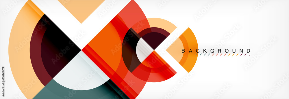 Vector circular geometric abstract background Vector circular geometric abstract background
