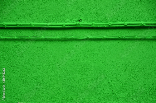 grüne Hausmauer