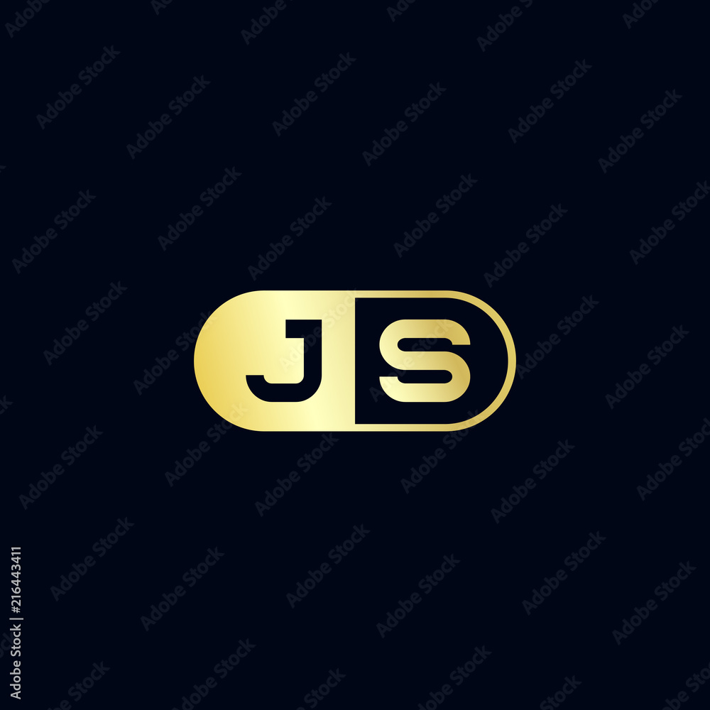 Initial Letter JS Logo Template Design Initial Letter JS Logo Template Design