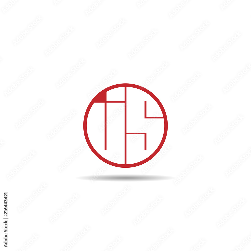 Initial Letter JS Logo Template Design Initial Letter JS Logo Template Design