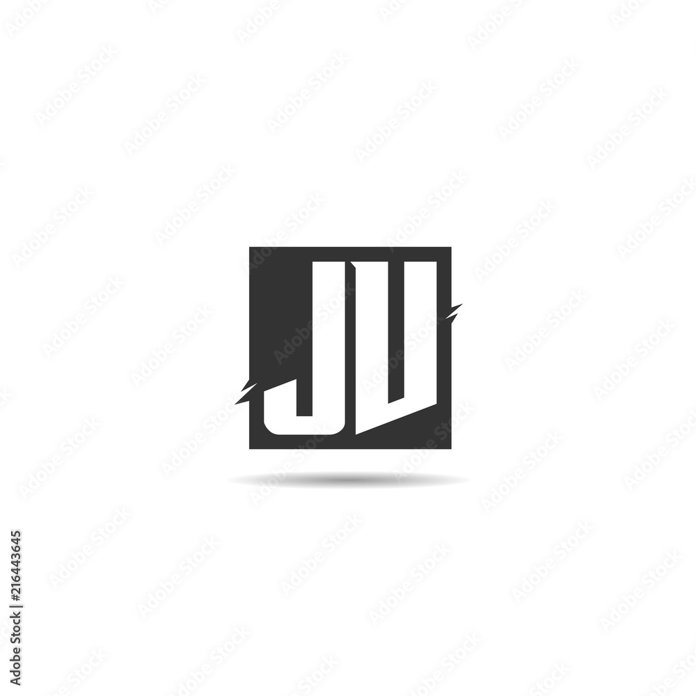 Initial Letter JV Logo Template Design Initial Letter JV Logo Template Design