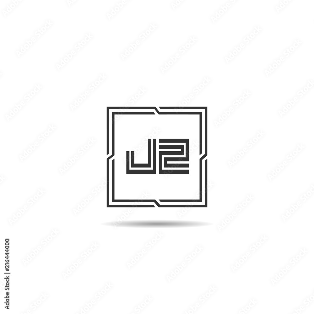 Initial Letter JZ Logo Template Design Initial Letter JZ Logo Template Design