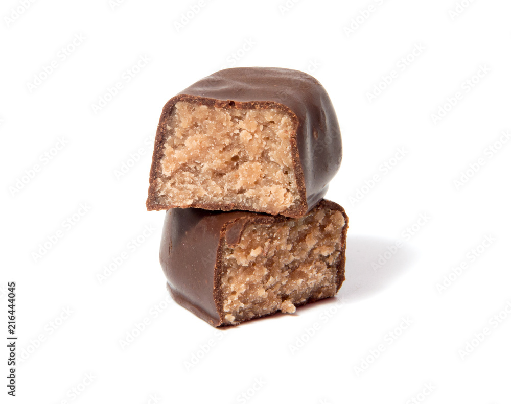 chocolate candy isolated on white background. delicious truffle. Delicious chocolate pralines isolated chocolate candy isolated on white background. delicious truffle. Delicious chocolate pralines isolated