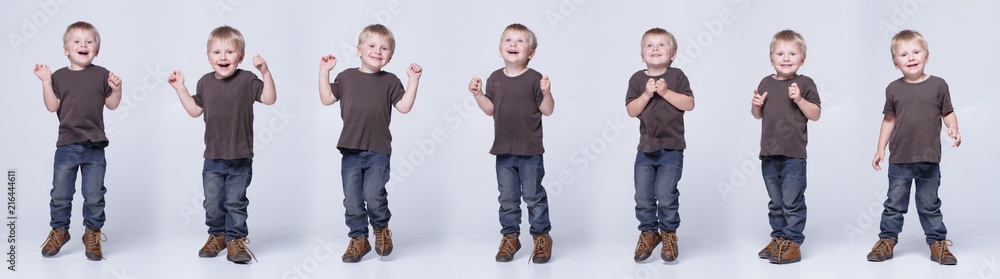 Studio portrait of a cute smiling boy. Happy child. Studio portrait of a cute smiling boy. Happy child.