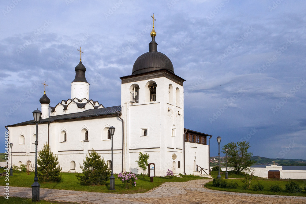 Sviyazhsk, Russia, June 04, 2018: Assumption Cathedral in Sviyazhsk, Republic of Tatarstan.