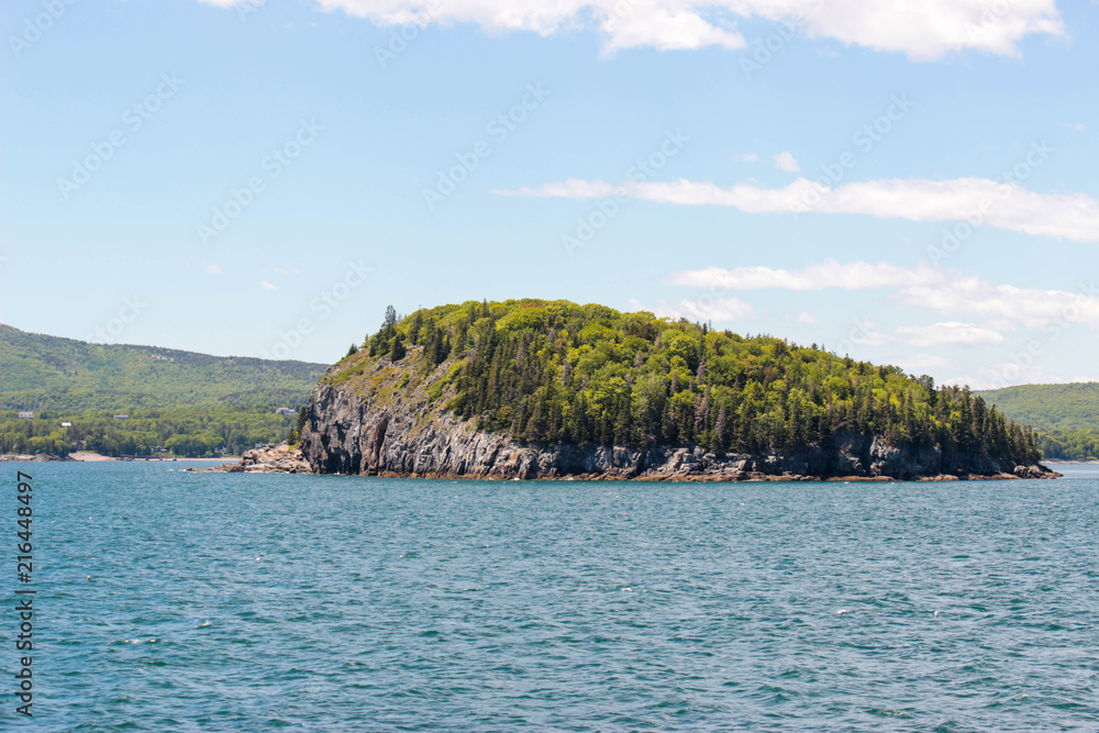 Naklejka premium Island off the coast of Maine