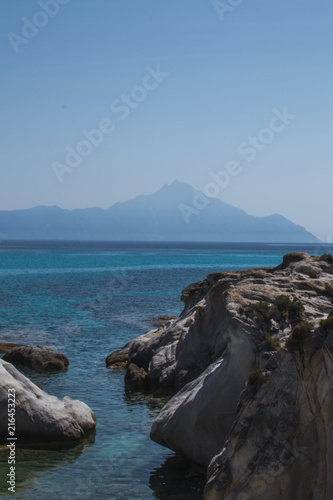 Greek Coast and Mt. Athos