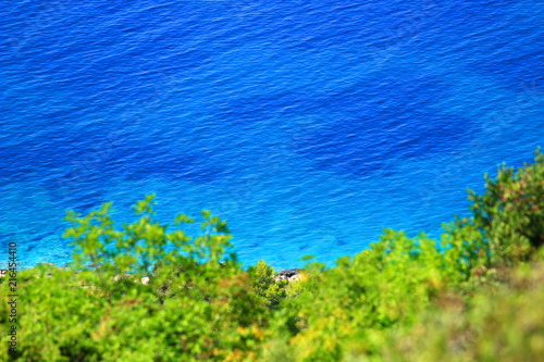 Blue and green, sea and land