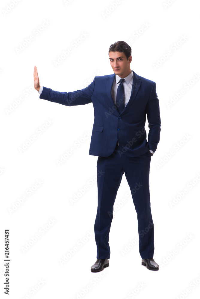Young businessman isolated on white background Young businessman isolated on white background