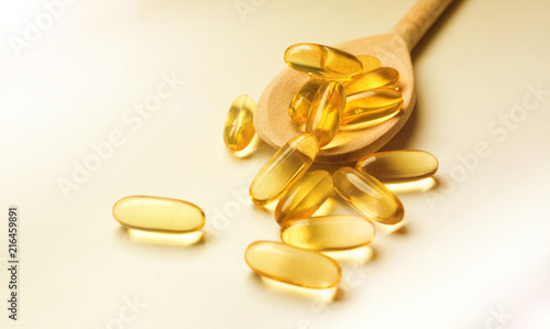 Fish liver oil omega capsules