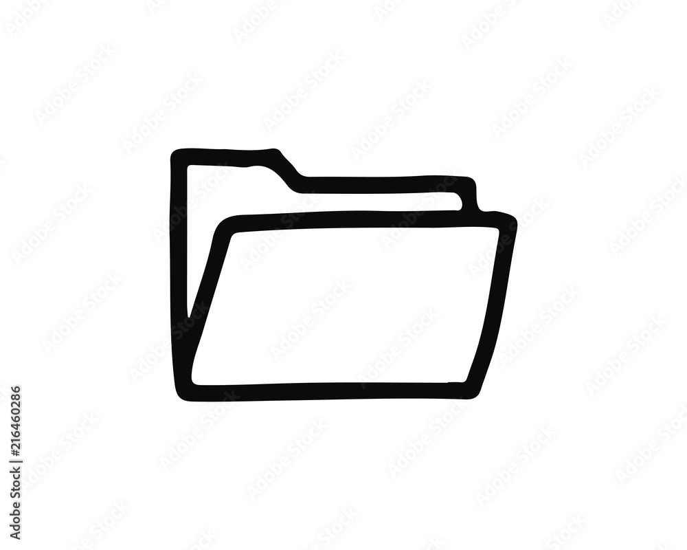 folder hand drawn icon , designed for web and app folder hand drawn icon , designed for web and app