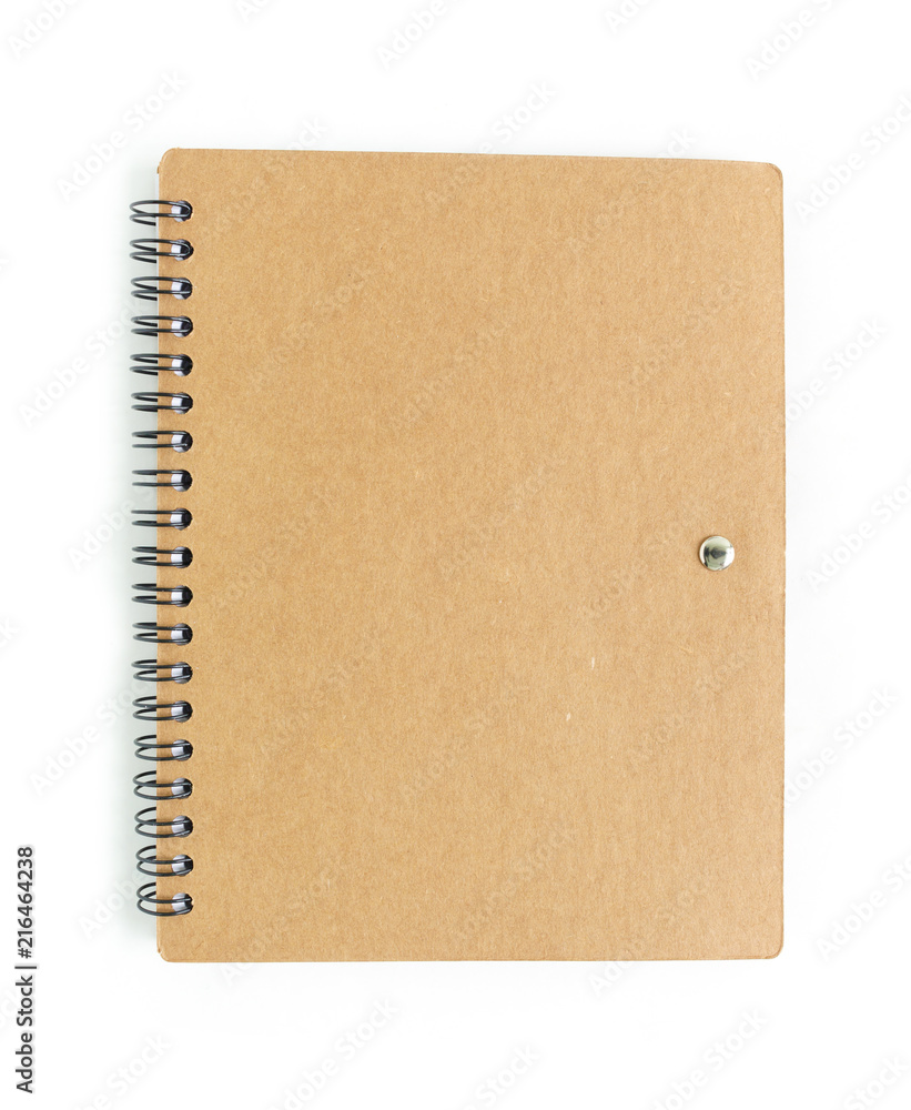 notebook on white background. notebook on white background.