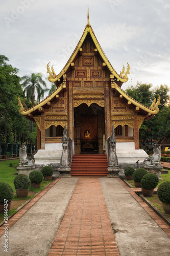 Pagoda golden at wat pra sing,Chiangmai thailand