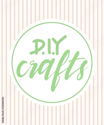 DIY crafts word lettering