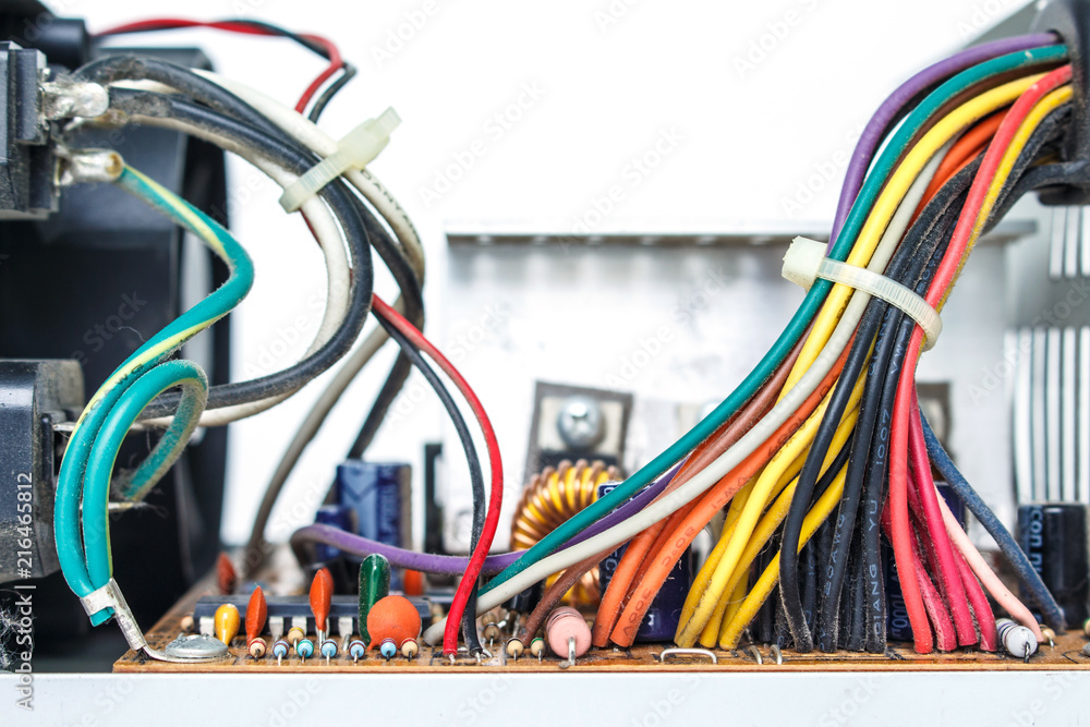 Computer Power Supply Unit On White Background Computer Power Supply Unit On White Background