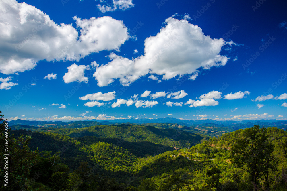 landscape Mountain and blue sky Thailand landscape Mountain and blue sky Thailand