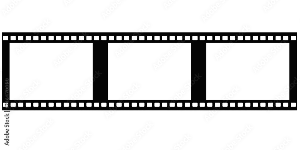 Fototapeta premium Film isolated on white background
