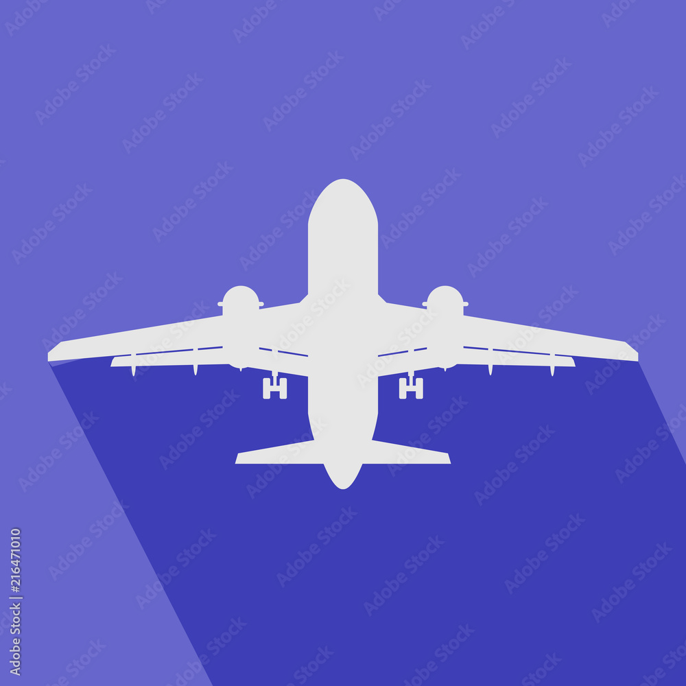 Plane or airplane in the sky vector eps 10 Plane or airplane in the sky vector eps 10