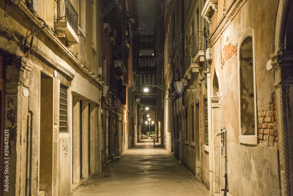 Fototapeta premium Wenecja nocny krajobraz miasta