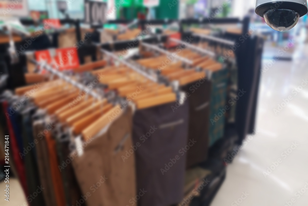 Obraz premium blurred photo, Blurry image,inside of the clothes shop,background