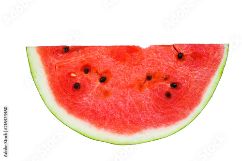 Bright juicy watermelon on a white background isolated. 