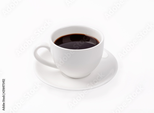 Cup of coffee isolated on whitebackground.
