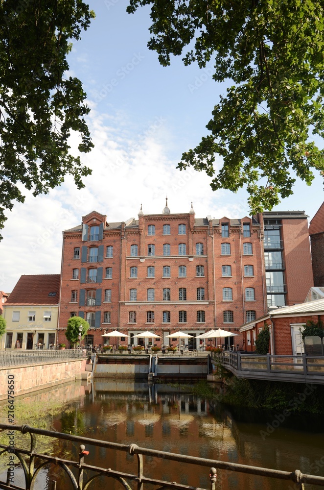 Naklejka premium Centre historique de la vieille ville de Lüneburg (Allemagne) 