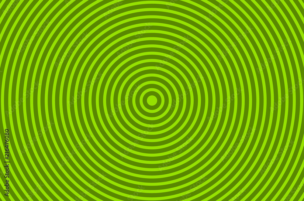 hypnotic green circles spirals background 