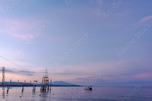 Shoreline of Morong Beach, Bataan, Philippines photo