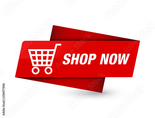 Shop now premium red tag sign