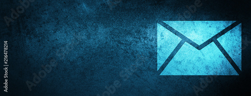Email icon special blue banner background