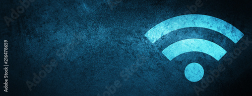 Wifi icon special blue banner background